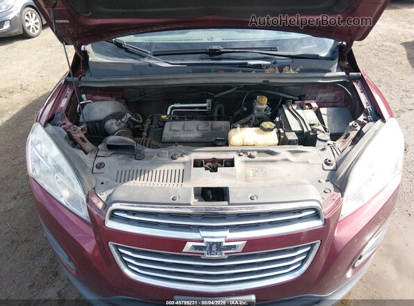 3GNCJKSB9GL265153 2016 CHEVROLET TRAX Maroon Вид ззаду