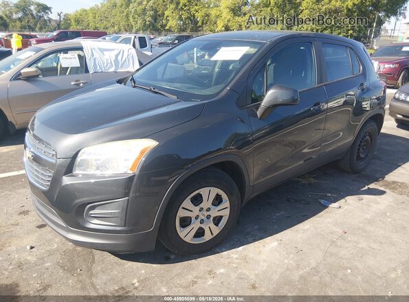 3GNCJKSBXGL154546 2016 CHEVROLET TRAX Gray Առջևի ձախ երեք քառորդ տեսարան