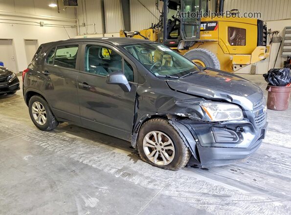 3GNCJKSBXGL199289 2016 CHEVROLET TRAX Gray Przód prawy