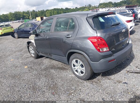 3GNCJKSBXGL237023 2016 CHEVROLET TRAX Gray Задня ліва чверть