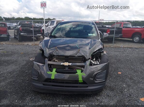 3GNCJKSBXGL237023 2016 CHEVROLET TRAX Gray Вид задньої частини салону