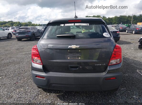 3GNCJKSBXGL237023 2016 CHEVROLET TRAX Gray 
