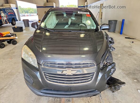 3GNCJKSBXGL263203 2016 CHEVROLET TRAX Gray წინა ხედი