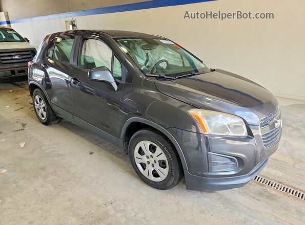3GNCJKSBXGL263203 2016 CHEVROLET TRAX Gray წინა მარჯვენა
