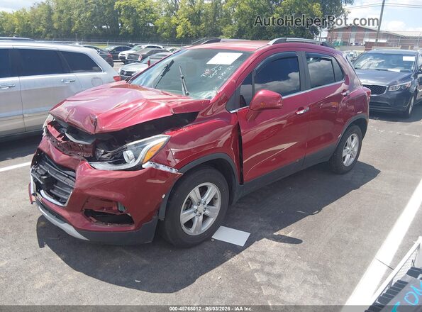 3GNCJLSB0LL255496 2020 CHEVROLET TRAX Red წინა მარცხენა ხედი სამი მეოთხედიდან