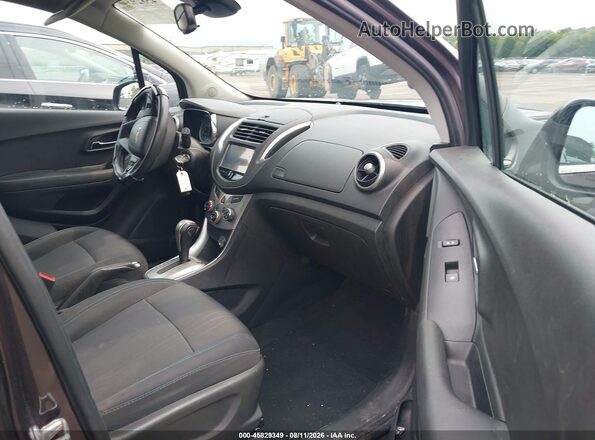 3GNCJLSB1GL154831 2016 CHEVROLET TRAX Gray წინა სალონის ხედი