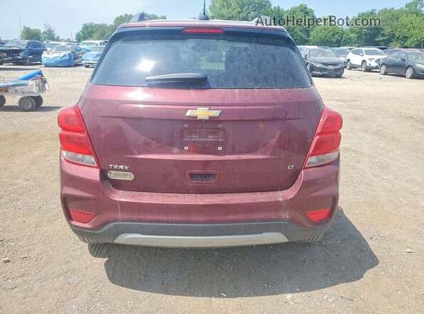 3GNCJLSB1HL269933 2017 CHEVROLET TRAX Maroon უკანა ხედი