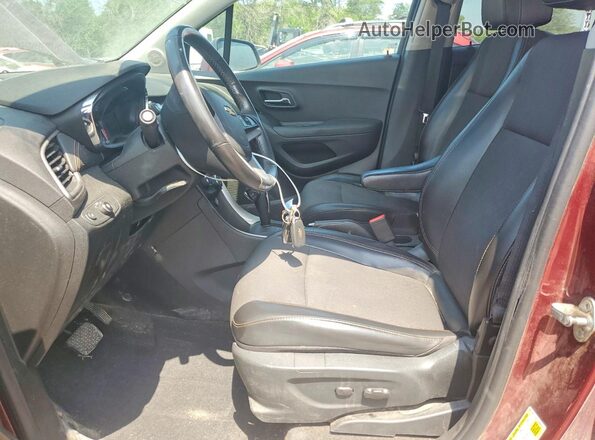 3GNCJLSB1HL269933 2017 CHEVROLET TRAX Maroon წინა სალონის ხედი