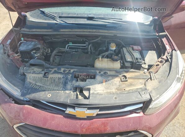3GNCJLSB1HL269933 2017 CHEVROLET TRAX Maroon ძრავის განყოფილების ხედი