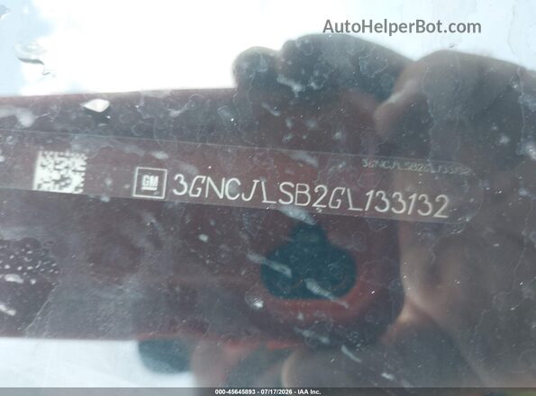 3GNCJLSB2GL133132 2016 CHEVROLET TRAX Белый Вид подкапотного пространства