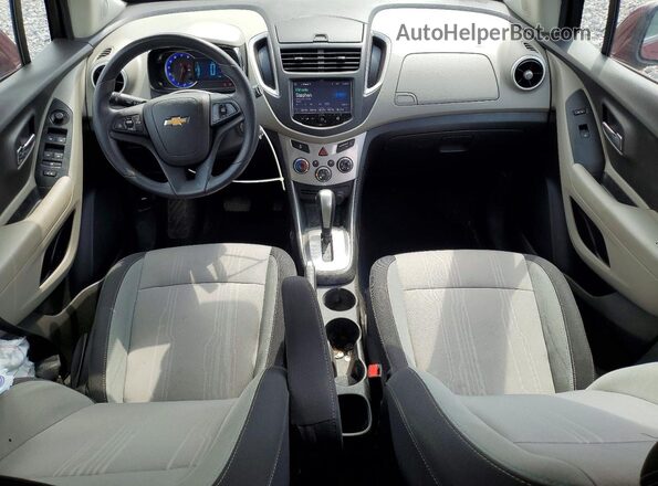 3GNCJLSB2GL245123 2016 CHEVROLET TRAX Red Առջևի վահանակի տեսք