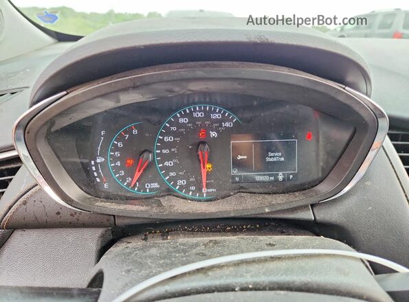 3GNCJLSB2JL293678 2018 CHEVROLET TRAX Red Widok zestawu wskaźników