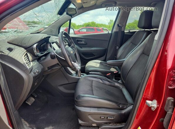 3GNCJLSB3JL211182 2018 CHEVROLET TRAX Burgundy Widok wnętrza z przodu