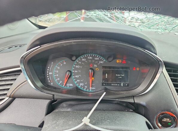 3GNCJLSB3JL211182 2018 CHEVROLET TRAX Burgundy Widok zestawu wskaźników