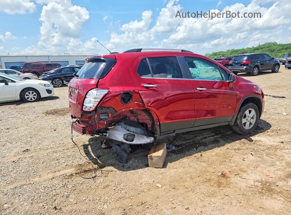 3GNCJLSB3JL211182 2018 CHEVROLET TRAX Burgundy Tył prawy