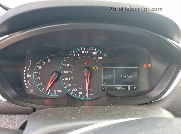 3GNCJLSB7JL259929 2018 CHEVROLET TRAX Charcoal Vista del cuadro de instrumentos