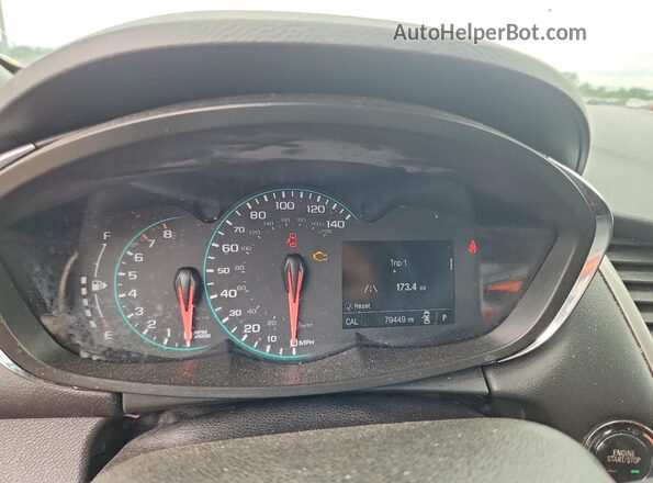 3GNCJLSB7JL267626 2018 CHEVROLET TRAX Gray Vista del cuadro de instrumentos
