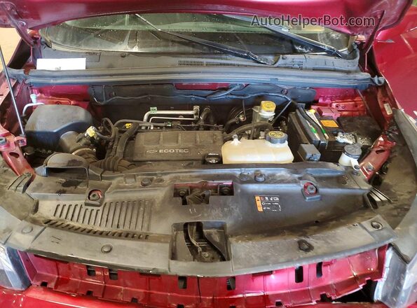 3GNCJLSB7JL336959 2018 CHEVROLET TRAX Red ძრავის განყოფილების ხედი