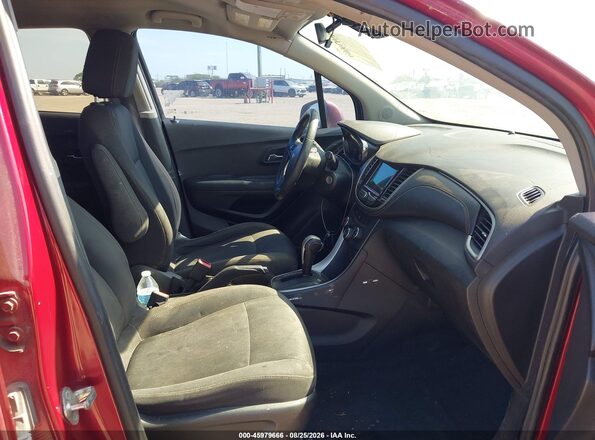 3GNCJLSB8JL175280 2018 CHEVROLET TRAX Red Widok wnętrza z przodu