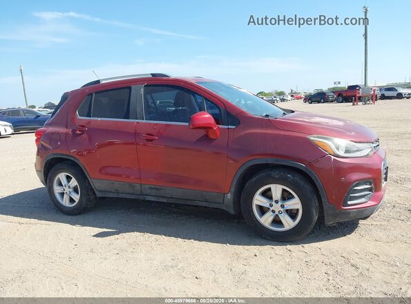 3GNCJLSB8JL175280 2018 CHEVROLET TRAX Red Widok wnętrza z tyłu
