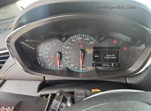 3GNCJLSB8JL338445 2018 CHEVROLET TRAX Brown Instrument cluster view