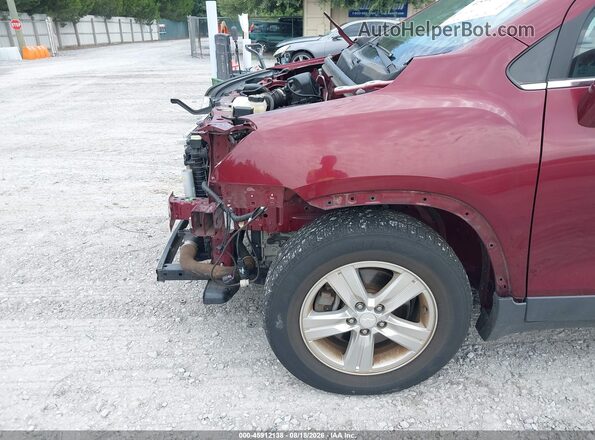 3GNCJLSBXGL226089 2016 CHEVROLET TRAX Burgundy Instrument cluster view