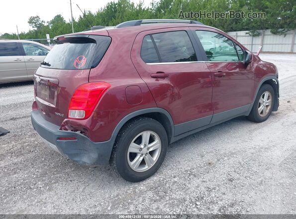 3GNCJLSBXGL226089 2016 CHEVROLET TRAX Burgundy Rear right