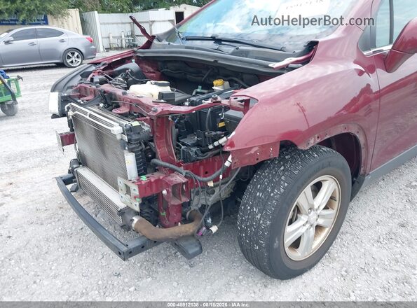 3GNCJLSBXGL226089 2016 CHEVROLET TRAX Burgundy Rear interior view