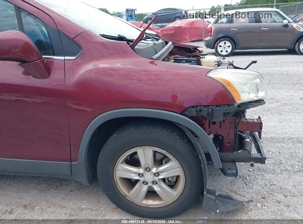 3GNCJLSBXGL226089 2016 CHEVROLET TRAX Burgundy 