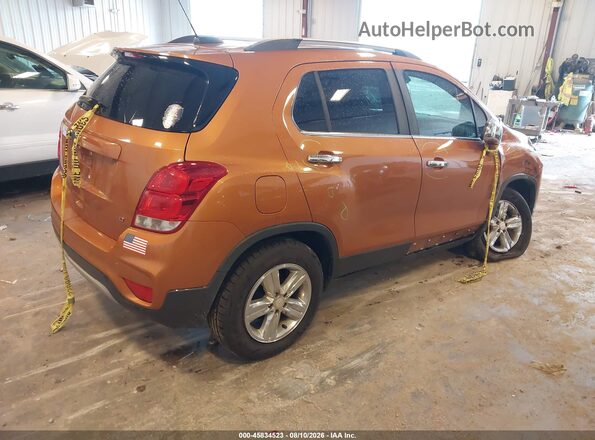 3GNCJLSBXHL182287 2017 CHEVROLET TRAX Orange Tył prawy