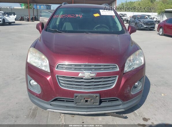 3GNCJMSBXGL265352 2016 CHEVROLET TRAX Бордовый Вид щитка приборов