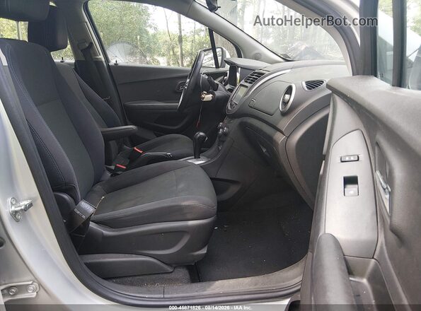3GNCJNSB0GL178937 2016 CHEVROLET TRAX Silver Widok wnętrza z przodu