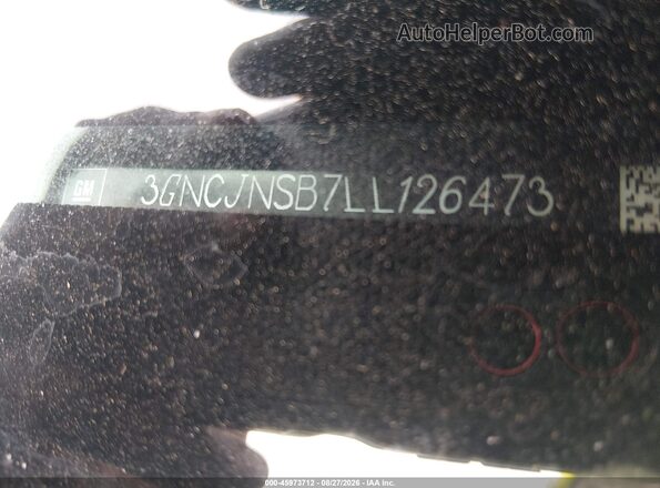 3GNCJNSB7LL126473 2020 CHEVROLET TRAX Gray 