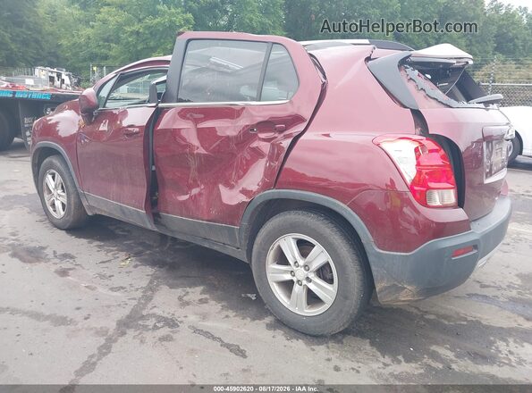 3GNCJPSB2GL125345 2016 CHEVROLET TRAX Burgundy Հետևի ձախ