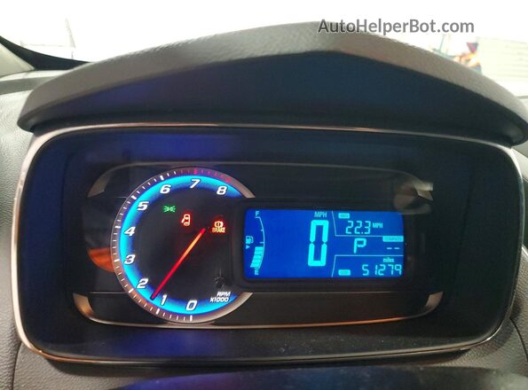 3GNCJPSB3GL221193 2016 CHEVROLET TRAX Серебряный Вид щитка приборов