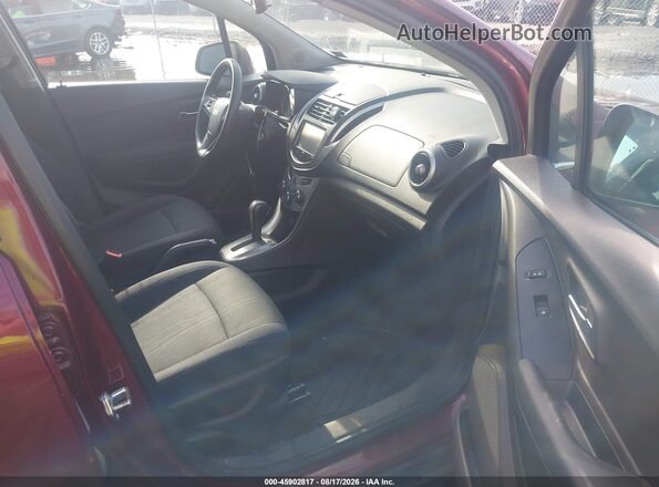 3GNCJPSB3GL223803 2016 CHEVROLET TRAX Burgundy Front interior view