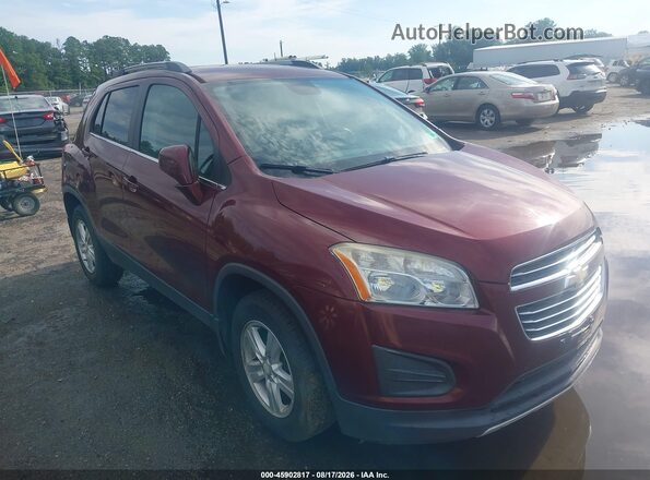 3GNCJPSB3GL223803 2016 CHEVROLET TRAX Burgundy Front view