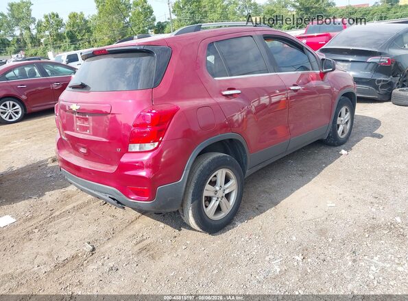 3GNCJPSB3JL151802 2018 CHEVROLET TRAX Burgundy Trasero derecho