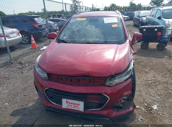 3GNCJPSB3JL151802 2018 CHEVROLET TRAX Burgundy Vista del salpicadero