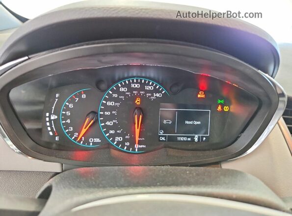 3GNCJPSB7HL140716 2017 CHEVROLET TRAX White Вид щитка приладів