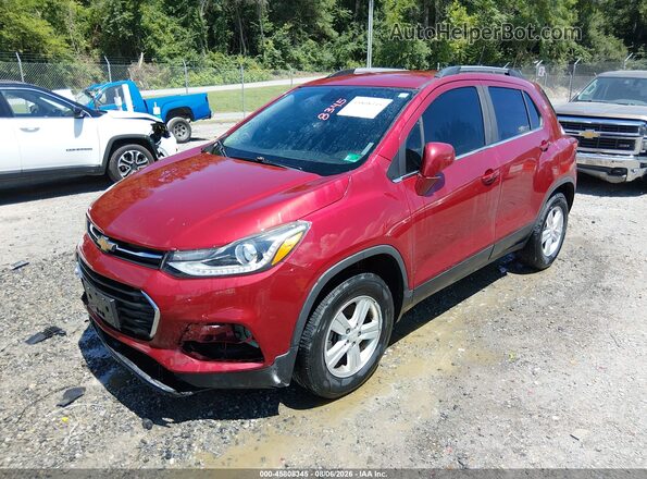 3GNCJPSB7JL378264 2018 CHEVROLET TRAX Бордовый Передняя левая четверть