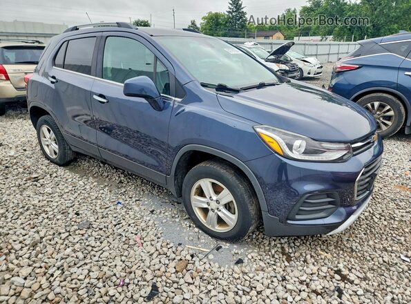 3GNCJPSB9JL237132 2018 CHEVROLET TRAX Blue Delantero derecho