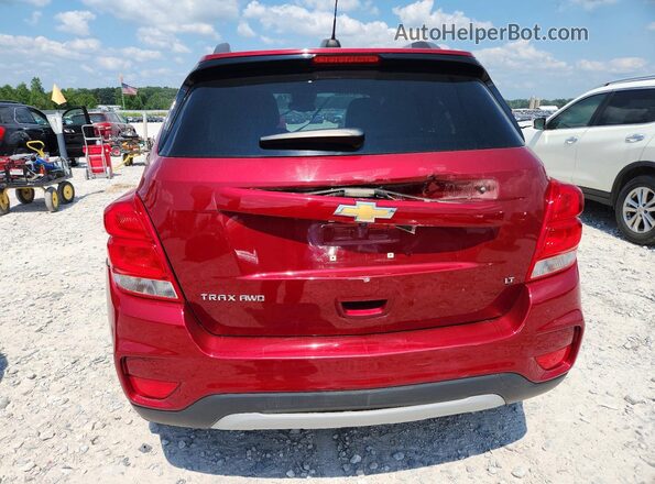 3GNCJPSBXJL385080 2018 CHEVROLET TRAX Burgundy Вид ззаду