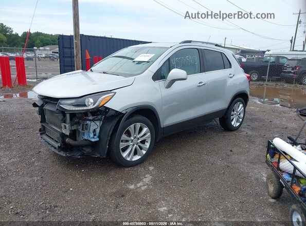 3GNCJRSB4JL287237 2018 CHEVROLET TRAX Silver Передня ліва чверть