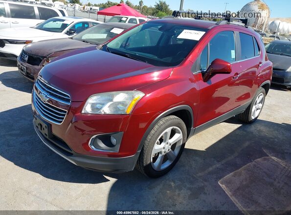 3GNCJRSB7GL121397 2016 CHEVROLET TRAX Red Առջևի ձախ երեք քառորդ տեսարան