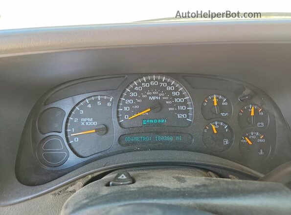 3GNEC12Z45G172783 2005 CHEVROLET AVALANCHE Silver Вид щитка приладів