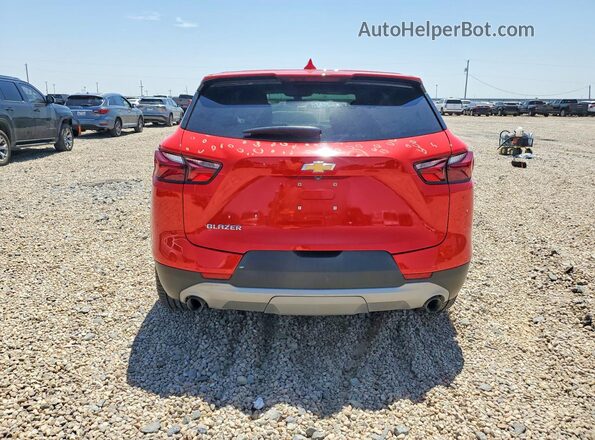 3GNKBBRA0LS596127 2020 CHEVROLET BLAZER Red Vista trasera