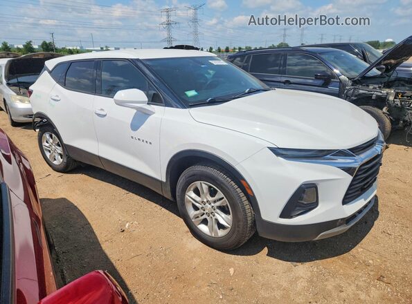 3GNKBBRA7MS574188 2021 CHEVROLET BLAZER Белый Передняя правая четверть