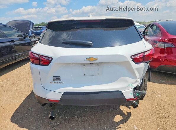 3GNKBBRA7MS574188 2021 CHEVROLET BLAZER Белый Вид сзади