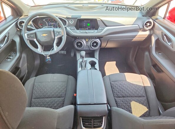 3GNKBBRA7MS578841 2021 CHEVROLET BLAZER Red Առջևի վահանակի տեսք